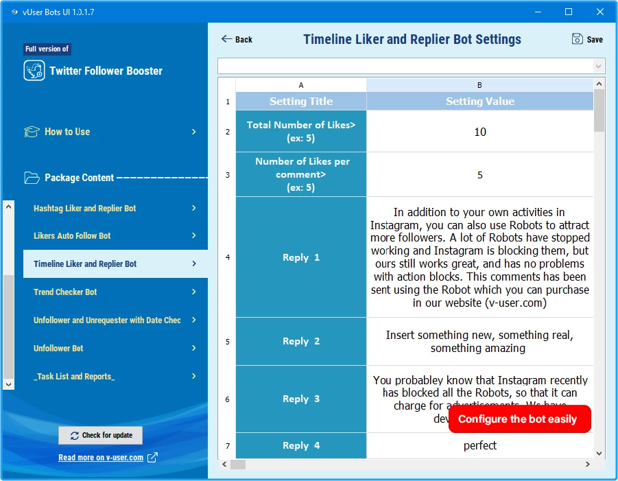 Twitter Follower Booster Bot Package 