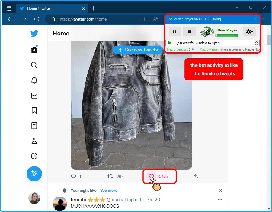 Twitter Follower Booster Bot Package 