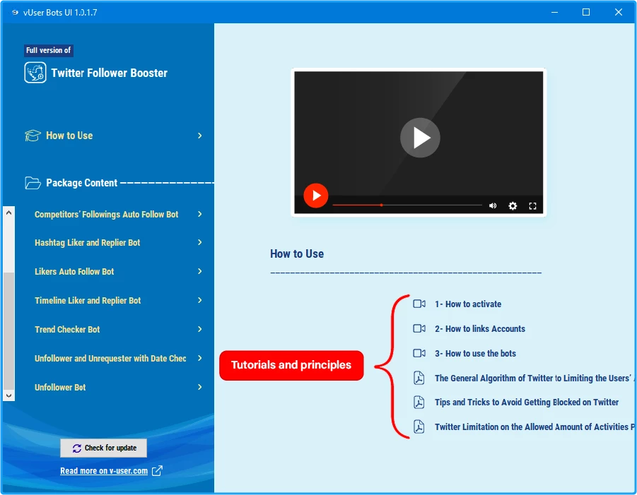 Twitter Follower Booster Bot Package 