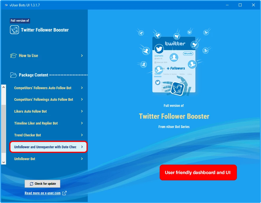 Twitter Follower Booster Bot Package 