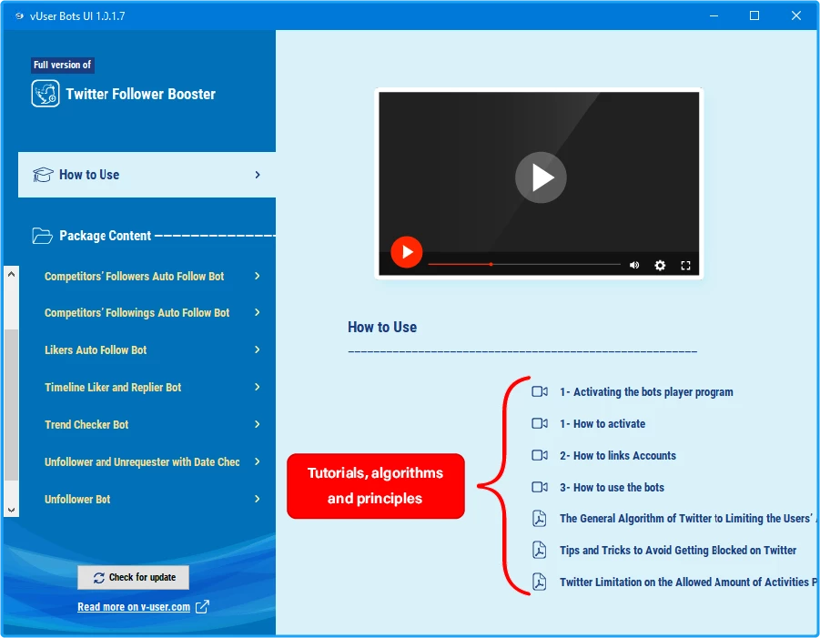Twitter Follower Booster Bot Package 