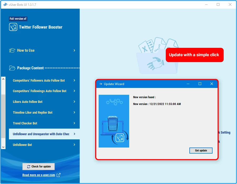 Twitter Follower Booster Bot Package 