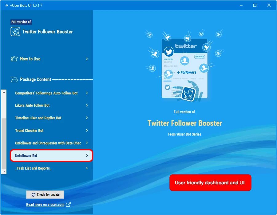 Twitter Follower Booster Bot Package 