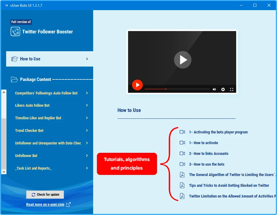 Twitter Follower Booster Bot Package 