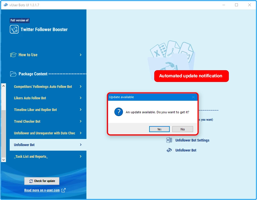 Twitter Follower Booster Bot Package 