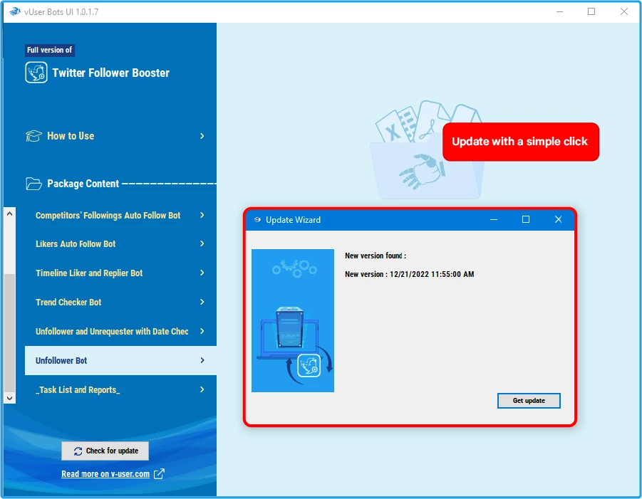 Twitter Follower Booster Bot Package 