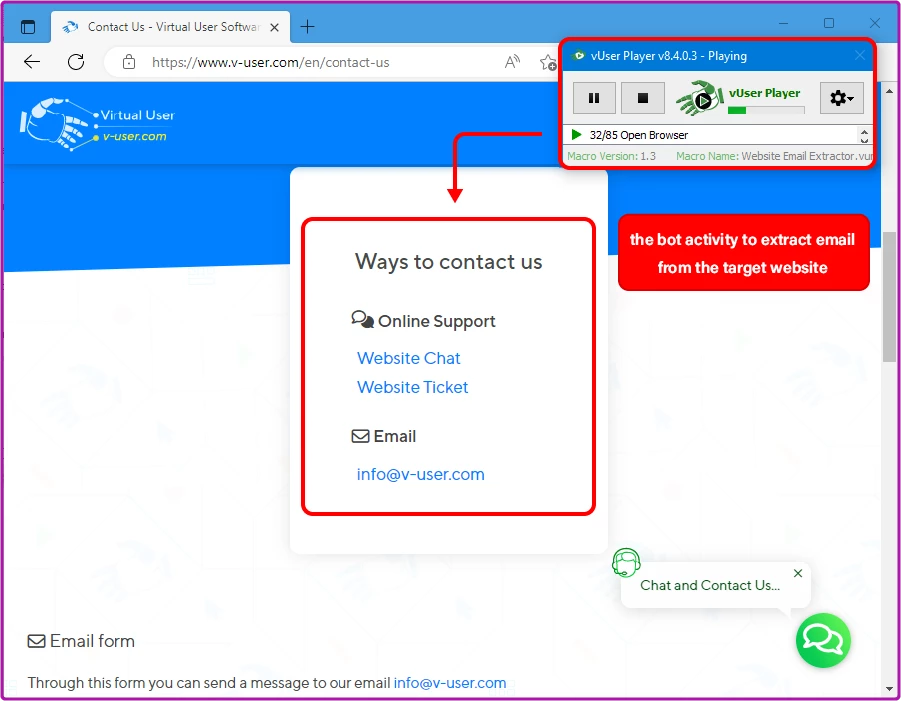 Web Data Scraper bot package