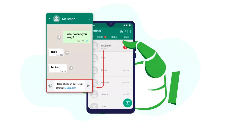 WhatsApp Message Sender to Chat Repliers Bot - Is Banner