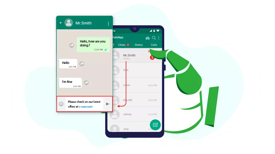WhatsApp Message Sender to Chat Repliers Bot