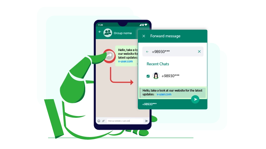 WhatsApp Message Forwarder to Saved Contacts Bot 