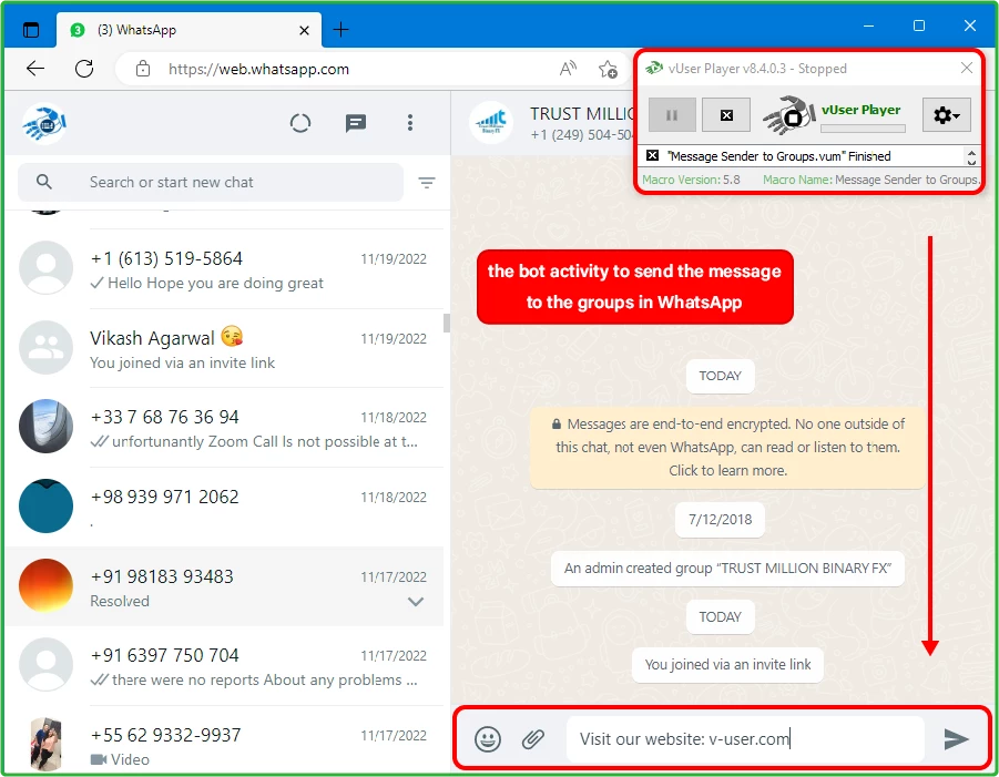 WhatsApp Bulk Sender Bot Package