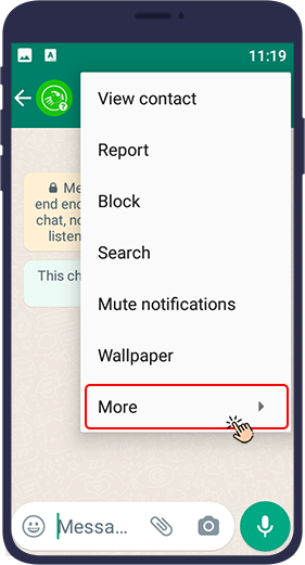 Add WhatsApp Shortcut