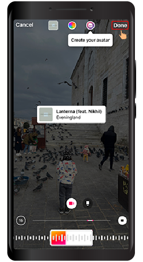 add music to stories