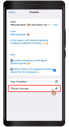 Automatic Translation of Messages on Telegram