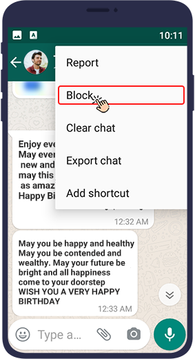 block contact in whatsapp