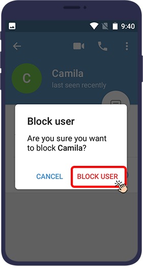 block in telegram