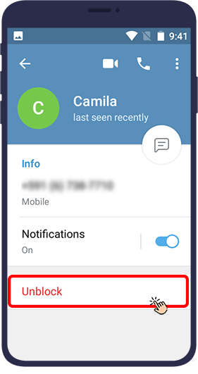 block in telegram