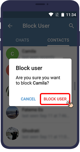 block in telegram