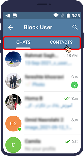 block in telegram