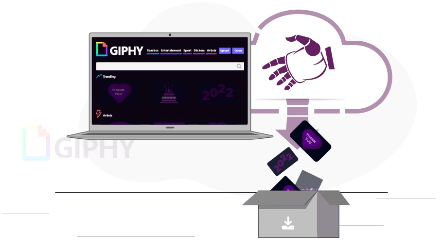 ربات استخراج گیف از giphy - Is Banner