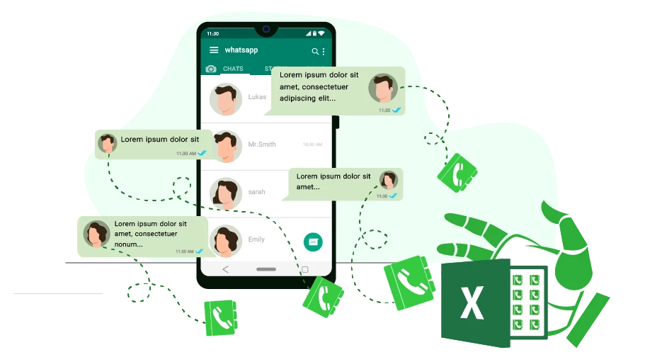 Whatsapp contacted phone numbers extractor bot