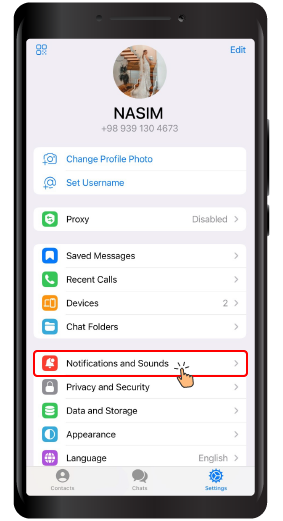 Change Notification Sound in Telegram Groups