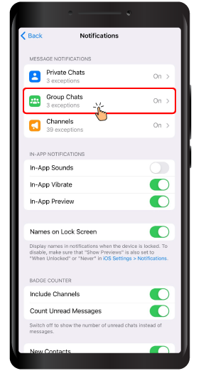 Change Notification Sound in Telegram Groups
