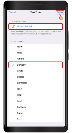 Change Notification Sound in Telegram Groups