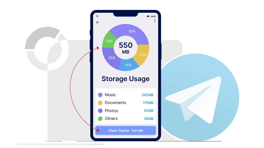 Check on the Data Usage in Telegram