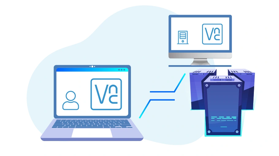  VNC اتصال به سرورمجازی با استفاده از نرم‌افزار