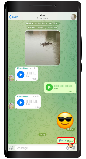 Create a Poll in Telegram 