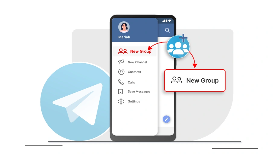 Creating a Group on Telegram