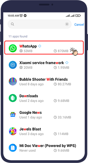 delete message whatsapp