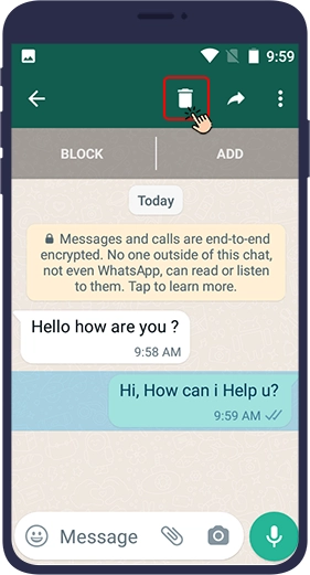 مراحل حذف پیام واتساپ برای همه + نکات مهم