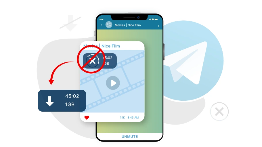 غیرفعال کردن دانلود خودکار  ویدئو در تلگرام - Is Banner
