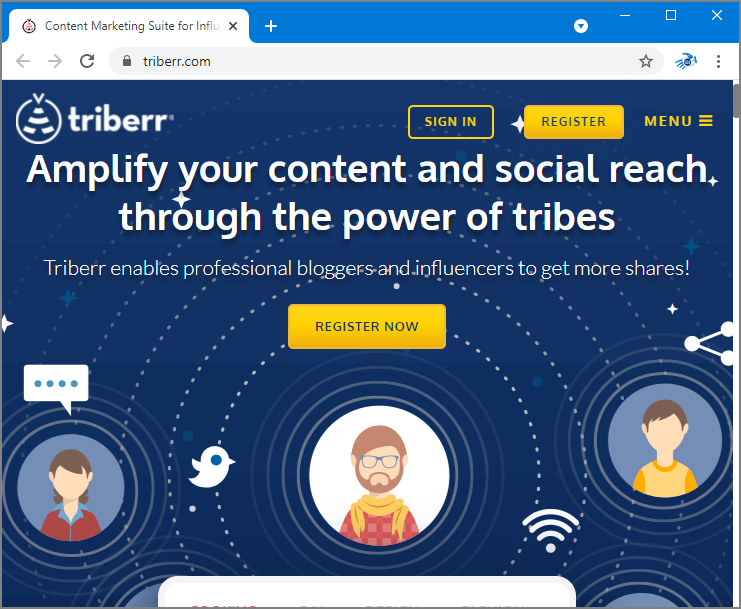 Triberr Website