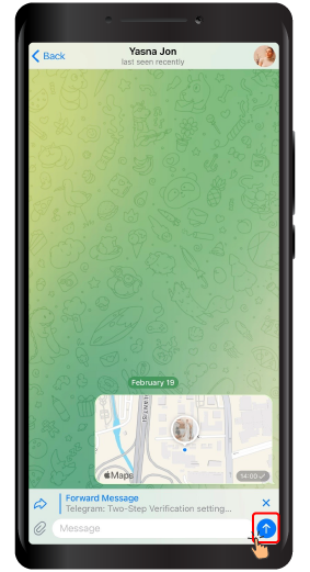 فروارد کردن پیام ها در تلگرام