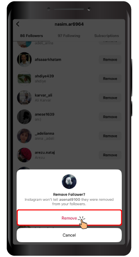 How to Supprimer quelqu'un de la liste de vos abonnés Instagram 