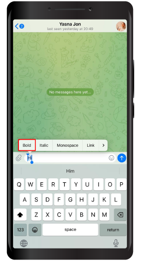 如何在 Telegram 中输入粗体文本