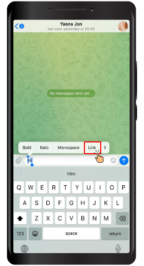 Hyperlink a Message in Telegram