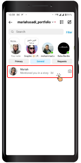 Is it possible to hide Instagram chats