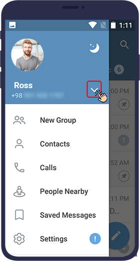 Telegram - Account settings