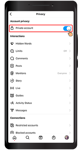 How to Make Your Instagram Account Private