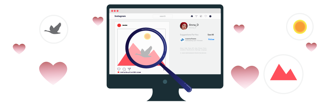 برنامه تشخیص پردازش تصویر اینستاگرام