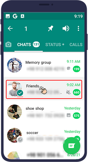 Unmute a WhatsApp Contact or Group