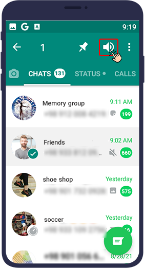 Unmute a WhatsApp Contact or Group