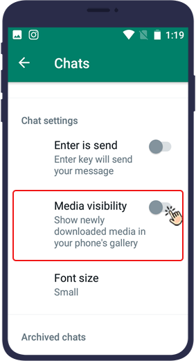 Stop WhatsApp Photos from Being Saved