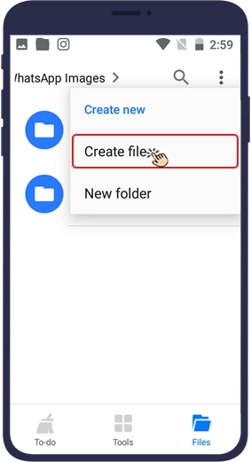 روش اول: عدم ذخیره عکس واتساپ در گالری با ایجاد فایل .nomedia 