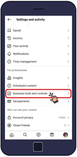 مراحل خارج کردن اکانت اینستاگرام از حالت بیزینسی
