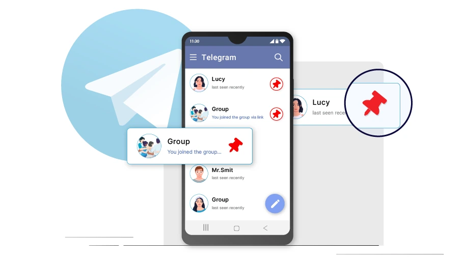 Pin Chats in Telegram